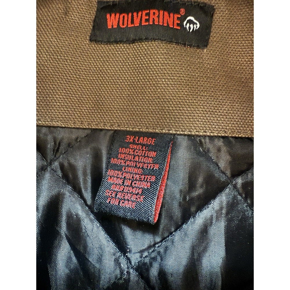 Wolverine Men's Canvas Brown Heavy Duty Coat Size 3XL - Picture 6 of 8